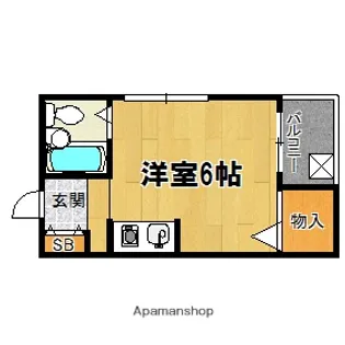 ORG EAST1【201号室】の間取り