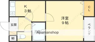 モリトモハイツ【207号室】の間取り