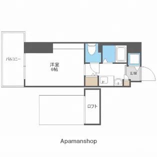エステムコート新大阪Ⅲステーションプラザ【513号室】の間取り