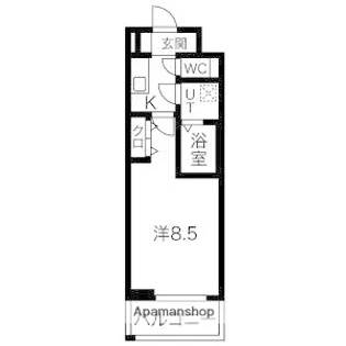 ジュネス新大阪レジデンス【8階】の間取り