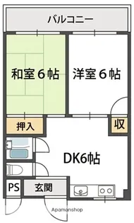 パークハイツ【4階】の間取り