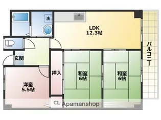 LIBERTYひかり【3階】の間取り