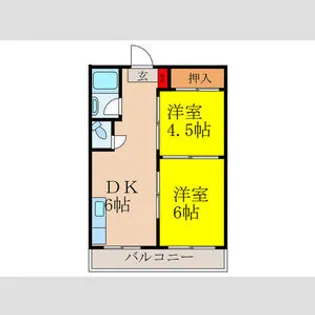 丸忠ビル【4階】の間取り