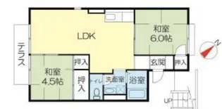 パセオ豊里【B101号室】の間取り