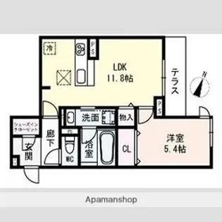 クラシスト瑞光【1階】の間取り