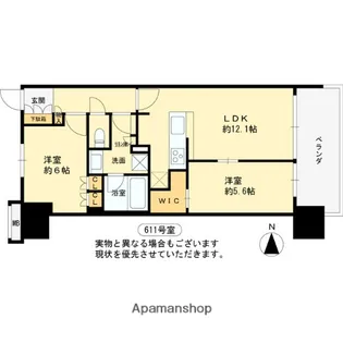 プレサンスレジェンド上新庄【6階】の間取り