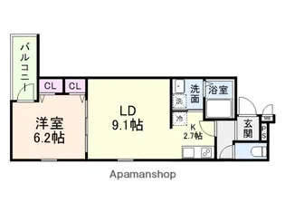 (仮称)フジパレス大桐二丁目【1階】の間取り