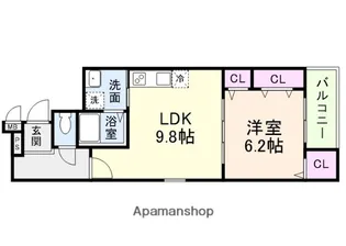 (仮称)フジパレス大桐二丁目【1階】の間取り