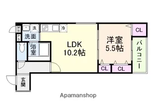 (仮称)フジパレス大桐二丁目【3階】の間取り