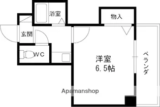 ポニークレスト上新庄【206号室】の間取り
