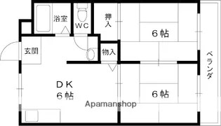 サンビレッジナカニシ【2階】の間取り