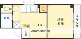 ヴェルドール住道【4階】の間取り