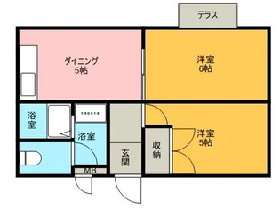 ハイツパル【1階】の間取り