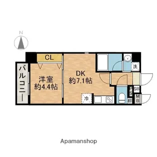 ソラージュ茨木【6階】の間取り