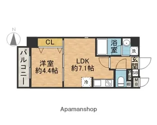 ソラージュ茨木【3階】の間取り