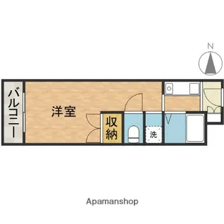 ヤングパレス茨木【3階】の間取り