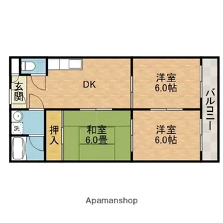 ハイツ山田【2階】の間取り