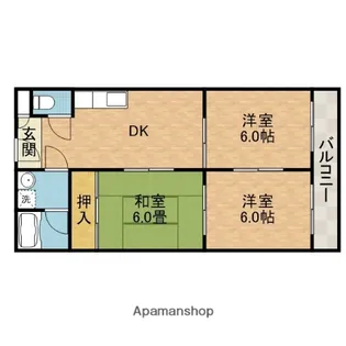 ハイツ山田【3階】の間取り