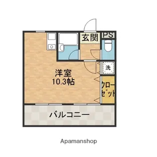 ジュネス別府【3階】の間取り