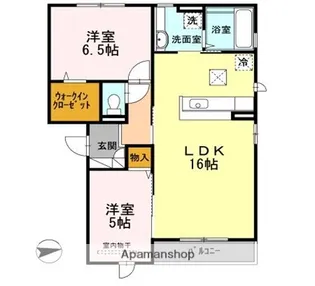プルメリア【1階】の間取り