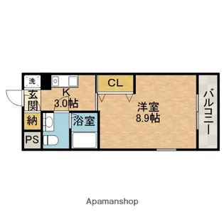 パストラル西中条【2階】の間取り