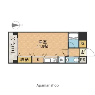 ツインリーブス【11階】の間取り