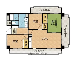 ピアタウン【4階】の間取り