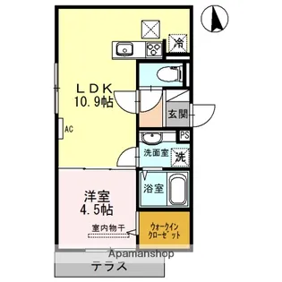 セジュール中穂積【1階】の間取り