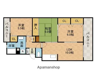 マンション・グランドモナーク【2階】の間取り