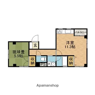 田井ビル【4階】の間取り