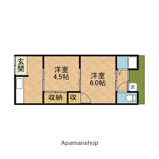 久角文化B【1階】の間取り