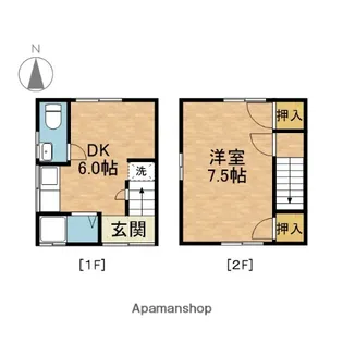 大阪府茨木市新庄町【一戸建】の間取り