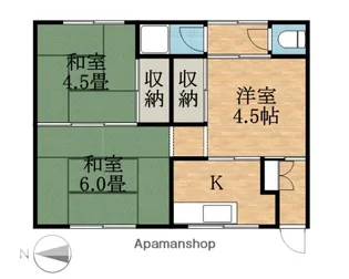 グリーンハイツ 戸伏町【1階】の間取り