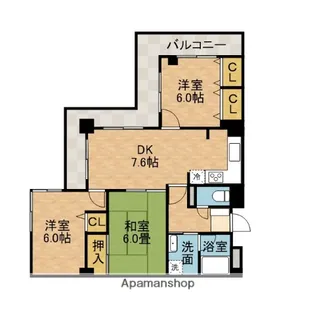 ハイレジデンス大神木【4階】の間取り