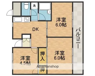 ピースフルハウス【3階】の間取り