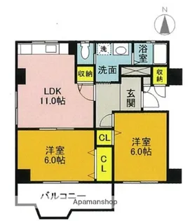 メガロコープ茨木【5階】の間取り