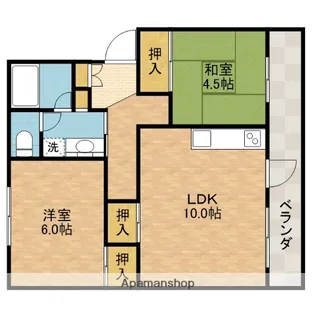 サン春日丘【3階】の間取り