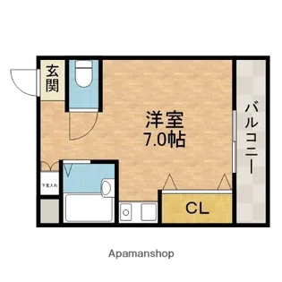 アンフィニィ・橋の内Ⅱ【2階】の間取り