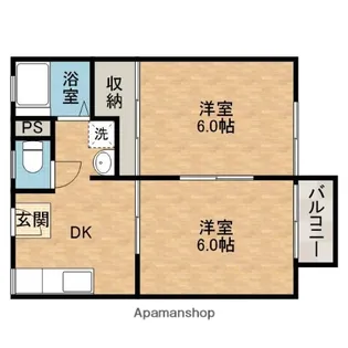 田村ハイツ1【2階】の間取り