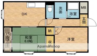 ヴィラ梓【2階】の間取り