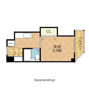 1Kの間取り画像