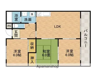 グローリウス長野【2階】の間取り