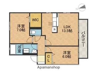 グランシャリオ【1階】の間取り