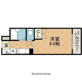 スチューデントパレス茨木【2階】の間取り