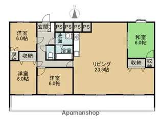 ガーデンハイツ清水【1階】の間取り