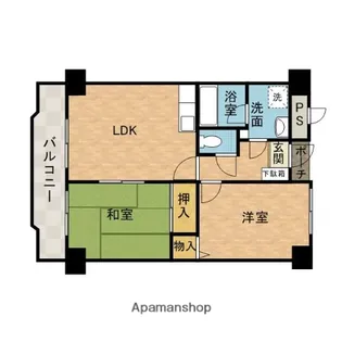 ロアジール西口【3階】の間取り