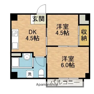 茨木グランドハイツ【6階】の間取り