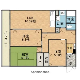 アセンブリー華【1階】の間取り