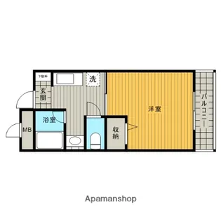 ルミナス岸辺【4階】の間取り