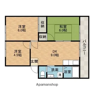 青葉丘ハイツ【1階】の間取り